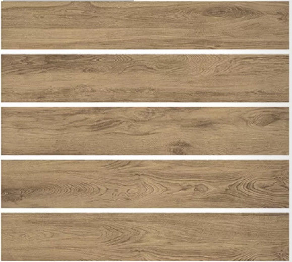 Brown 200x1200MM Wood Effect Ceramic Tiles Matt Surface For Floor / Wall